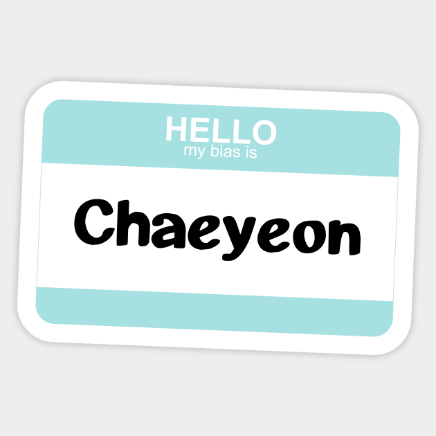 My bias is Chaeyeon Sticker by Silvercrystal